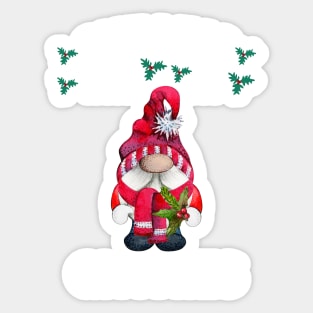 Chilling With My Gnomies - Hanging With My Gnomies - Chillin With My Gnomies - Funny Ugly Christmas Gift Sticker